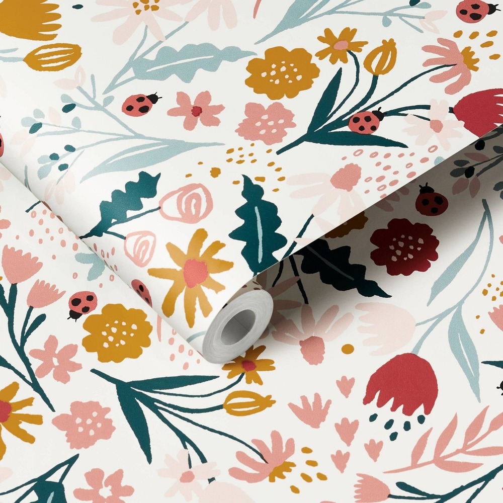 Pillowfort In the Garden Peel & Stick Kids' Wallpaper - Target